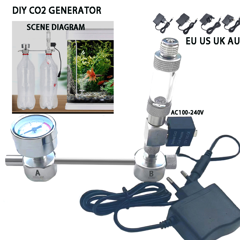 Planted Aquarium Accessories - Kit Generatore CO2 Fai-da-Te per Acquario,