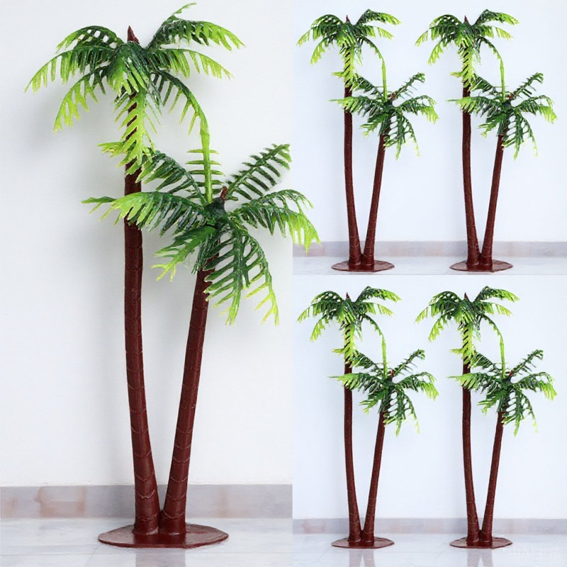 Planted Aquarium Accessories - 5 Pezzi di Palme Artificiali Realistiche