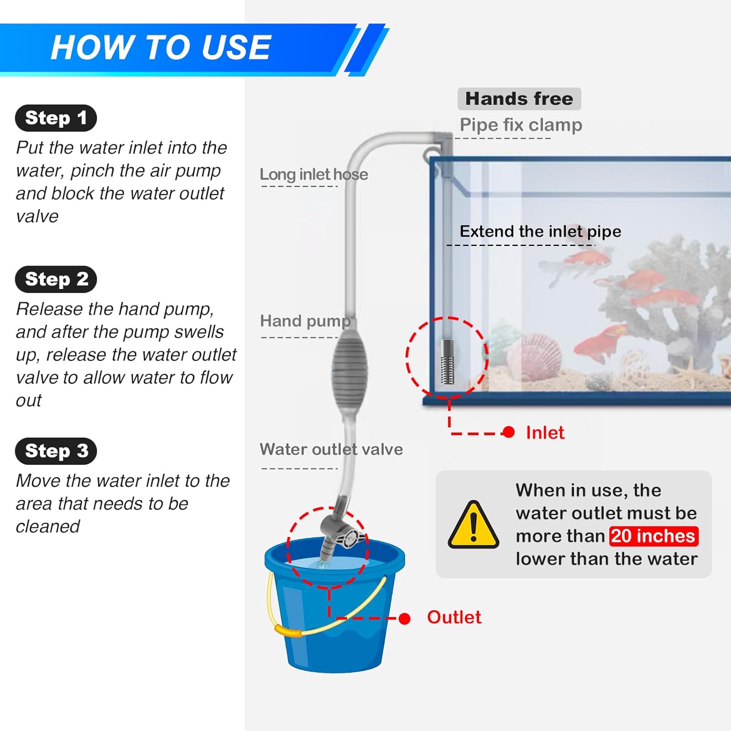 Grande acquario acquario sifon - Planted Aquarium Tools recensione e prezzo